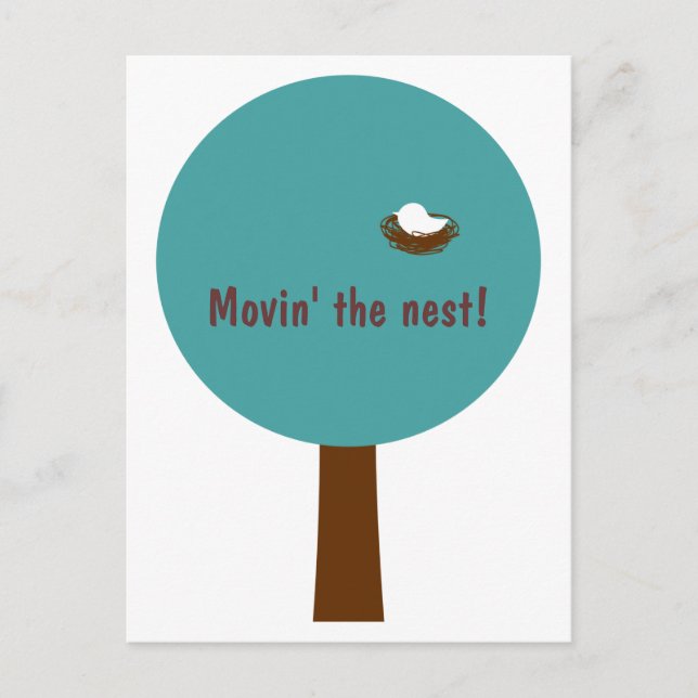 Moving the Nest Announcement Postcard ~ customize! (Front)
