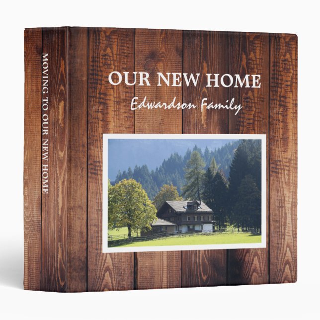 Moving to new home family photo binder (Front/Spine)