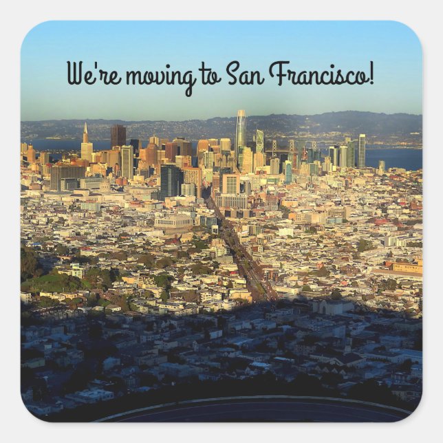 Moving to San Francisco Twin Peaks #1 Stickers (Front)