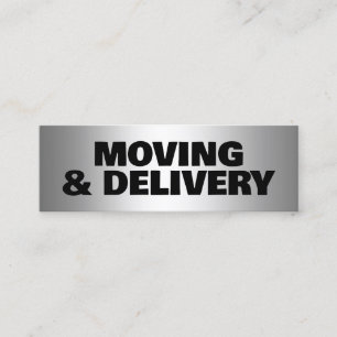 Moving Transportation Mini Business Card