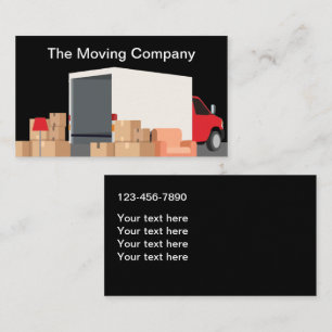 Moving Truck Business Cards Design Template