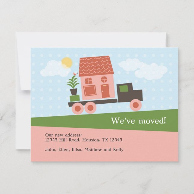 Moving Truck We’ve Moved Card (Front)