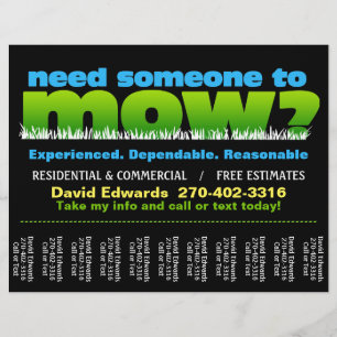 Mow Grass_Custom Dave Edwards Flyer