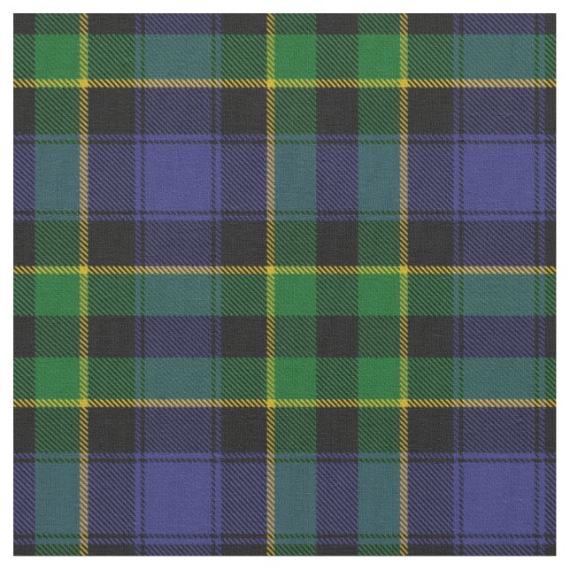 Mowat Clan Tartan Fabric (Close Up)