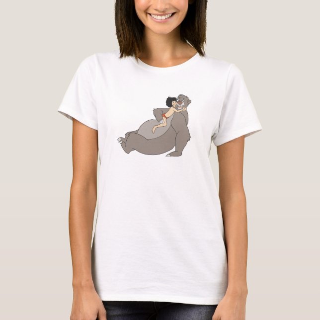 Mowgli Hugs Baloo Disney T-Shirt (Front)