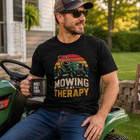Mowing Is My Therapy Vintage Lawn Mower