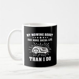Mowing Robot Lawn Mower Robot Lawnmowing Coffee Mug