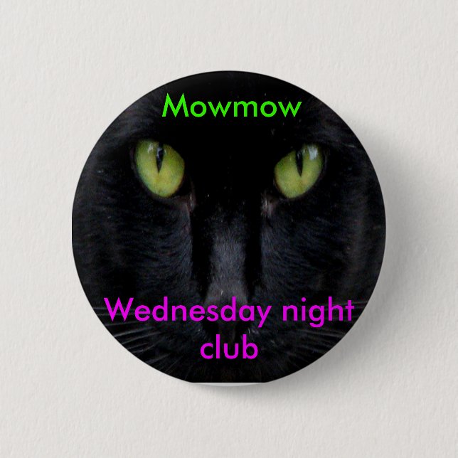 Mowmow 2 Inch Round Button (Front)
