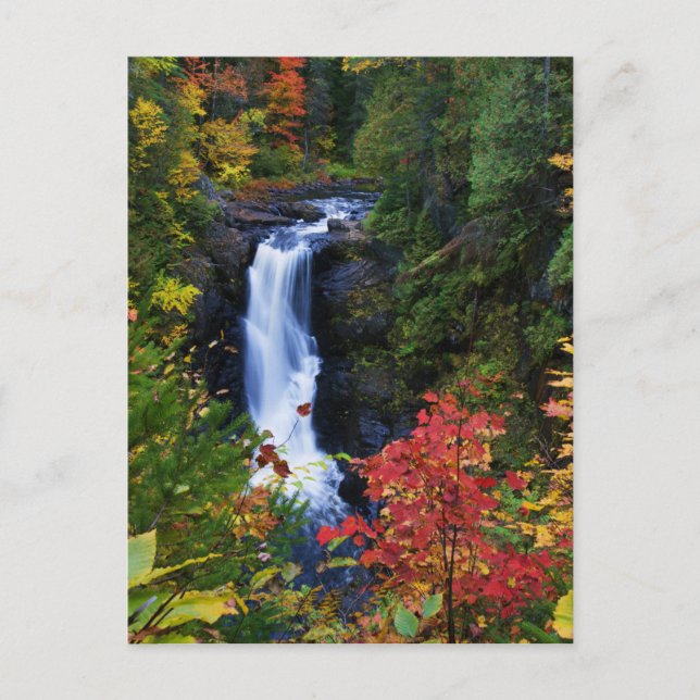 Moxie Falls in Maine Postcard (Front)
