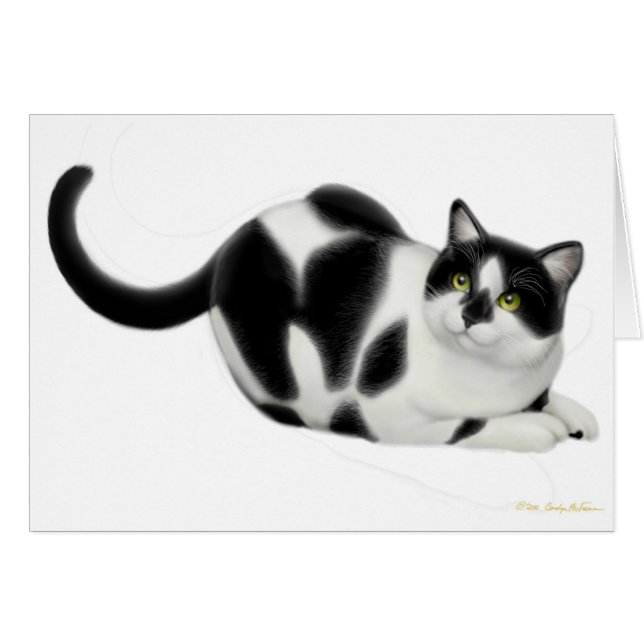 Moxie la carte de chat (Devant horizontal)