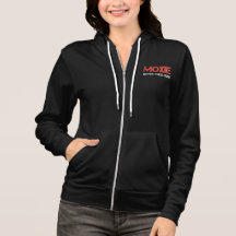 MOXIE STUDIO ZIP UP HOODIE (BLACK)