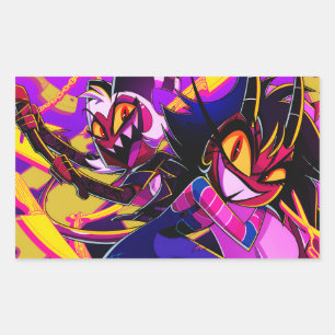 Moxxie&Millie Halloween Slasher   Helluva Boss    Sticker