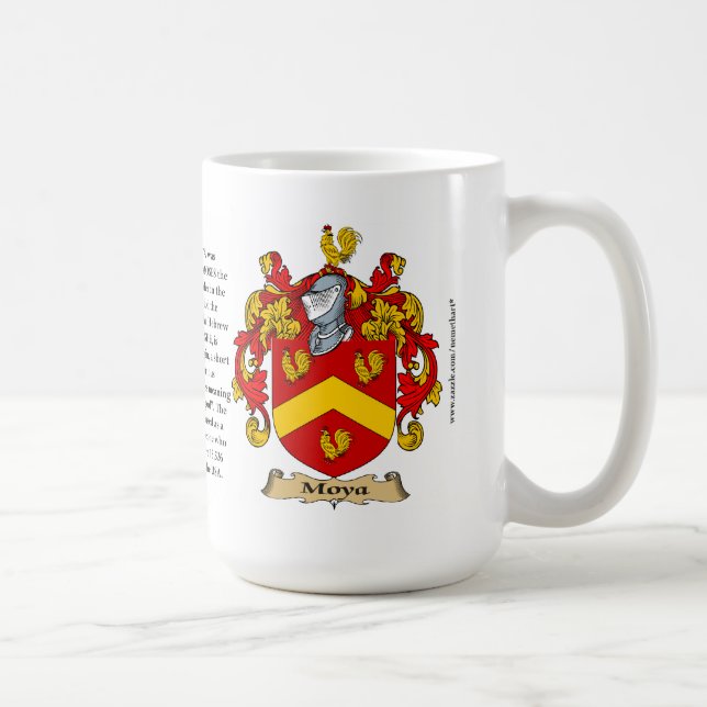 Moya Family Coat of Arms Coffee Mug (Right)
