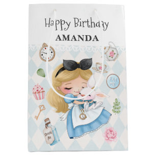 Moyen Alice au pays des merveilles Sac cadeau d'annivers