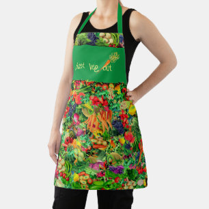 (Moyen) Chef à la mode Tablier végétal sain