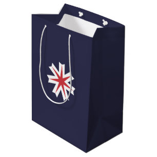 Moyen Drapeau de la préfecture d'Hokkaido, sac cadeau Ja