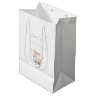 Moyen Élégant thé à la fleur Brunch nuptiale sac cadeau