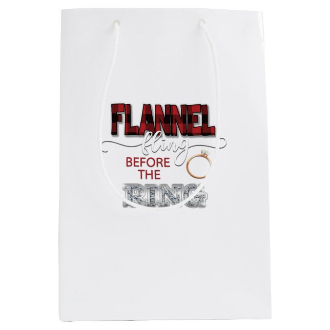Moyen Fling de flanelle avant le sac cadeau de la ceintu (Devant)
