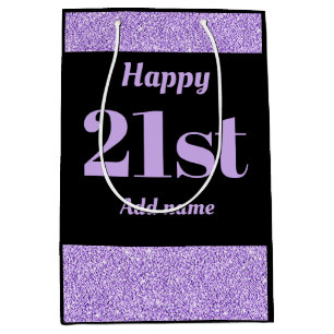 Moyen Joli sac personnalisé élégant 21ème de cadeau