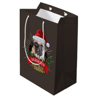 Moyen Joyeux sac de cadeau de Pugmas