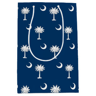 Moyen Sac à cadeau avec le drapeau de la Caroline du Sud