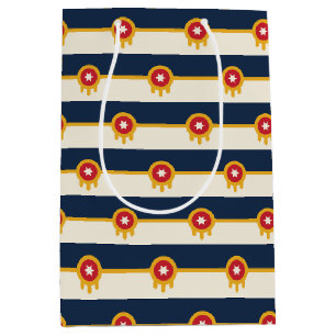Moyen Sac à cadeau avec le drapeau de Tulsa, États-Unis