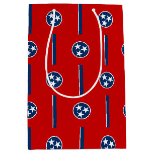 Moyen Sac à cadeau avec le drapeau du Tennessee, États-U