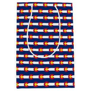 Moyen Sac cadeau avec drapeau du Colorado, USA