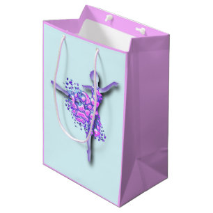 Moyen Sac Cadeau Ballerine Violette