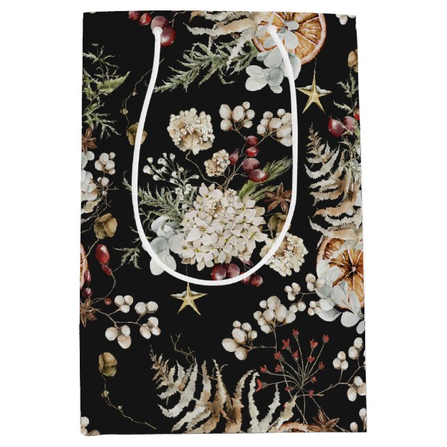 Moyen Sac cadeau Black Holiday (Devant)