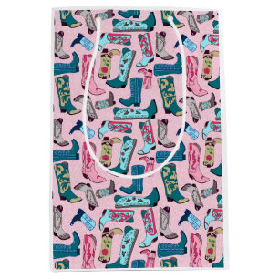 Moyen Sac Cadeau Bottes de Cowgirl