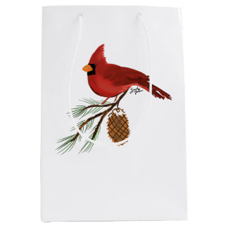 Moyen Sac cadeau Cardinal