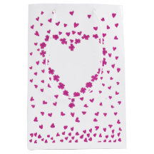 Sac cadeau Coeur pétale