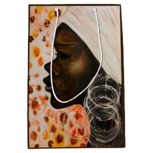 Moyen Sac Cadeau de Beauté Africaine Jolie Femme