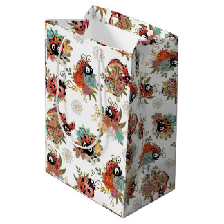 Moyen sac cadeau de la fête de Ladybug