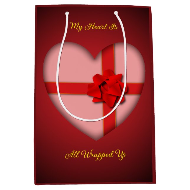 Moyen Sac Cadeau de la Saint-Valentin (Devant)