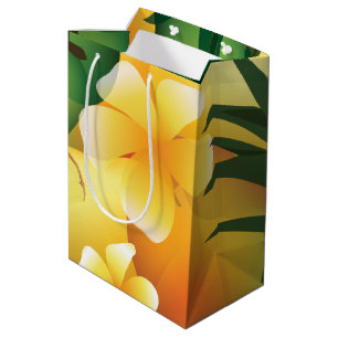 Moyen Sac cadeau Hawaiian Tropical Luau M