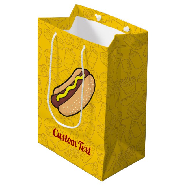Moyen Sac cadeau Hotdog Medium (Devant Angle)