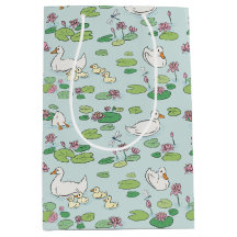 Sac cadeau Nénuphar canard