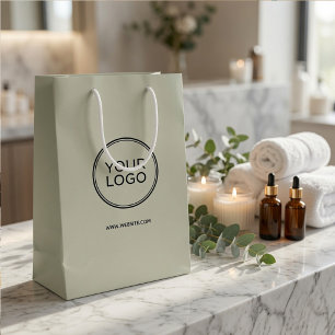Moyen Sac cadeau personnalisé avec logo   Luxe personnal