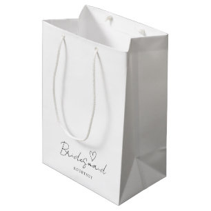 Moyen Sac cadeau simple Neutre Personnalisé