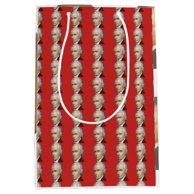 Moyen Sac de cadeau d'Alexander Hamilton (Devant)