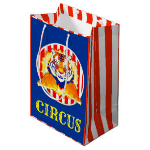 Moyen Sac de cadeau de tigre de cirque