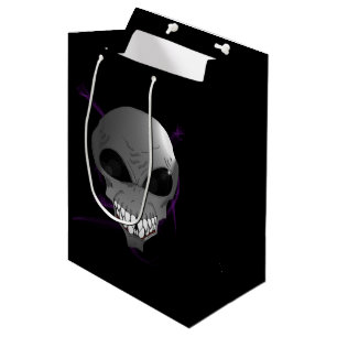 Moyen Sac gris de cadeau de coutume étrangère