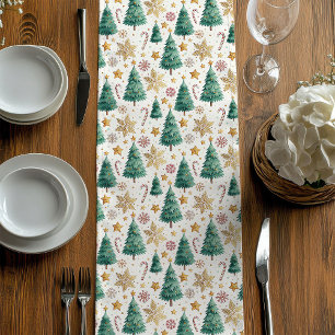 Moyen Sapins de Noël Élégants Chemin de Table Minimalist