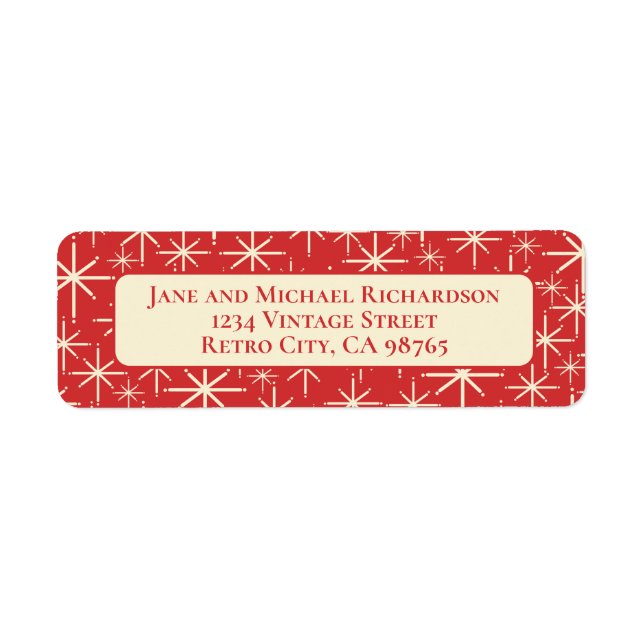 Moyen-siècle moderne Twinking Atomique Stars Retro (Devant)