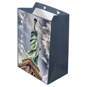 Moyen Statue de la Liberté sac cadeau personnalisé