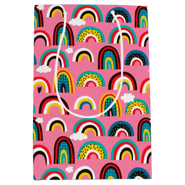Moyen Tout le sac cadeau Rainbows (Devant)