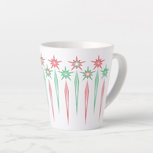 Moyenne Icicules Latte Mug (Angle droit)