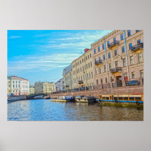Moyka River, Saint Petersburg, Russia Poster